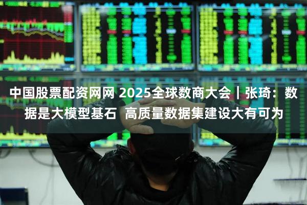中国股票配资网网 2025全球数商大会｜张琦：数据是大模型基石  高质量数据集建设大有可为